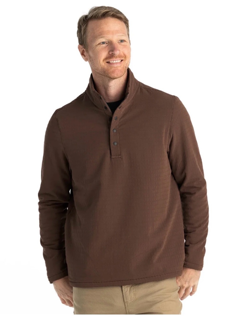 Free Fly Apparel Gridback Fleece Snap Pullover